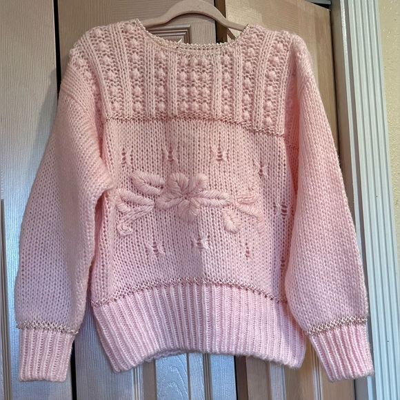 carriage court Sweaters - Vintage Carriage Court light Pink Handmade Sweater 🪷